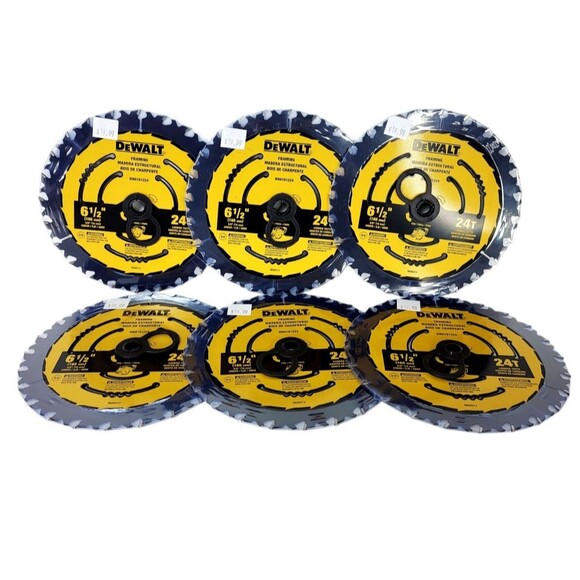 DeWalt Lot of 6-6.5" 24T Carbide Teeth Circular Saw Blade NEW - Picture 5 of 7
